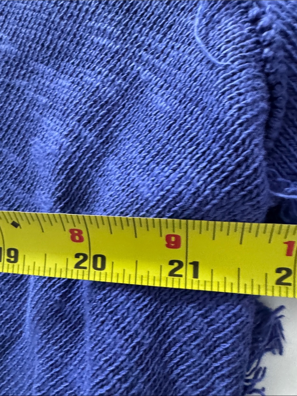 Blue Button-Front V-Neck Ruffle Trim Top - Picture 5 of 5